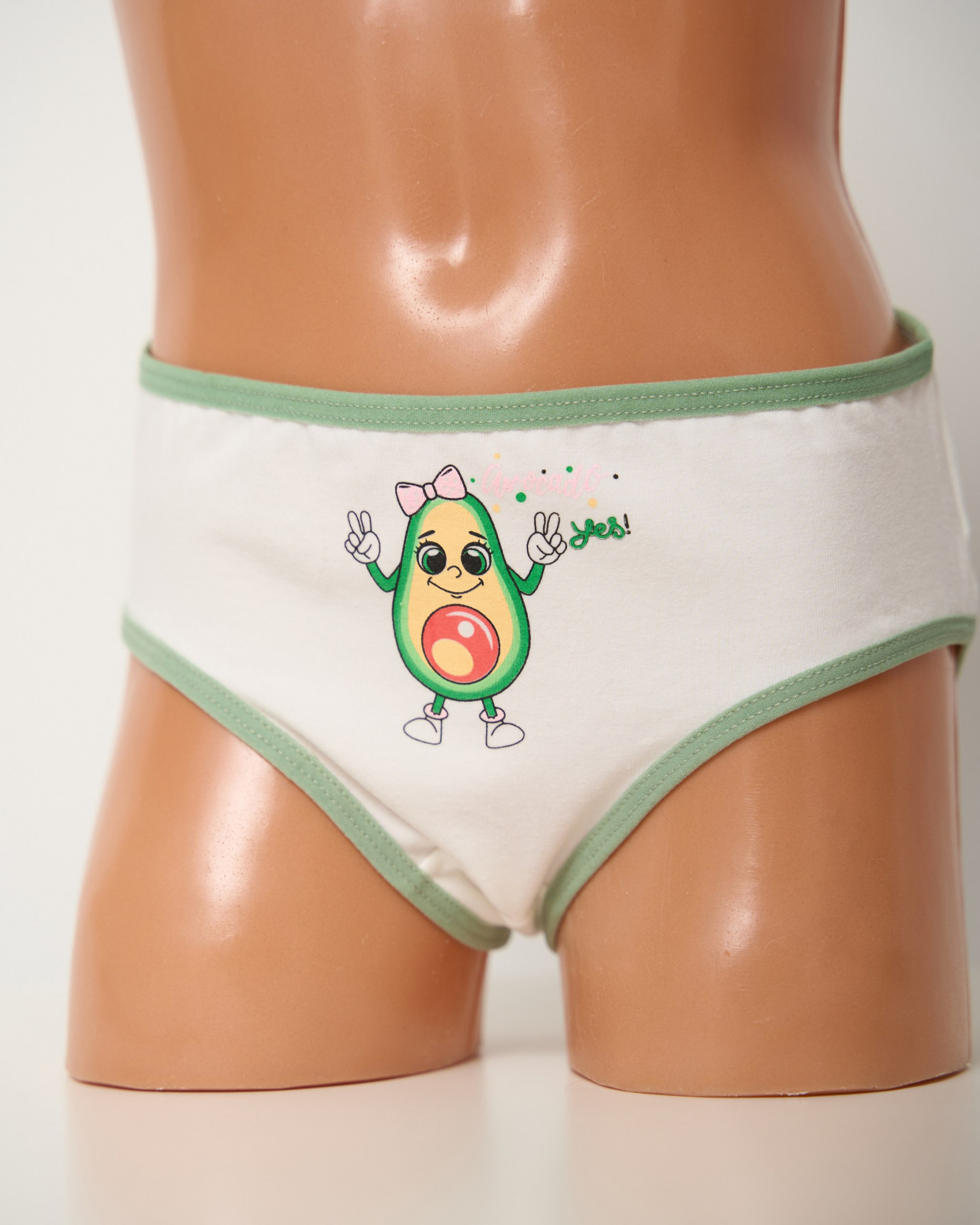 Бавовняні трусики на дівчинку-підлітка - Авокадо
