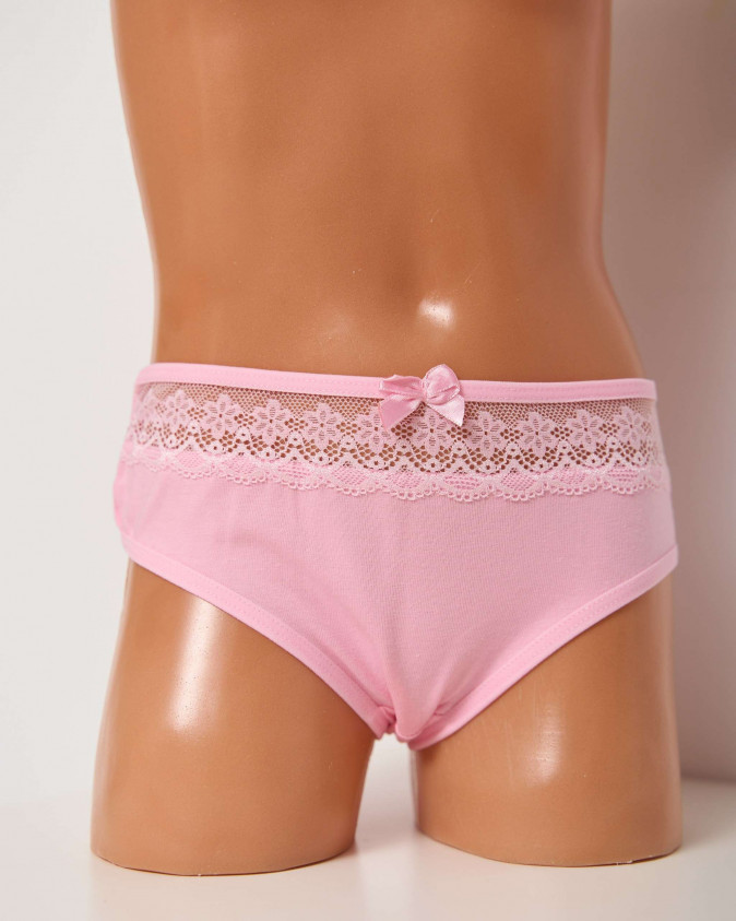 Трусики підліткові на дівчинку - з мереживом по резинці