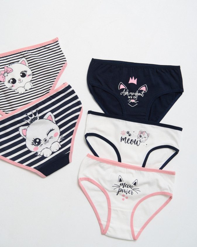 Трусики подростковые на девочку - Котики-полоски