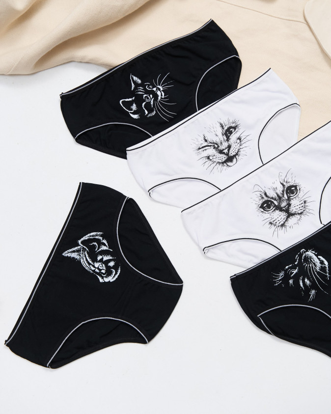 Підліткові труси на дівчинку - мордочки котиків