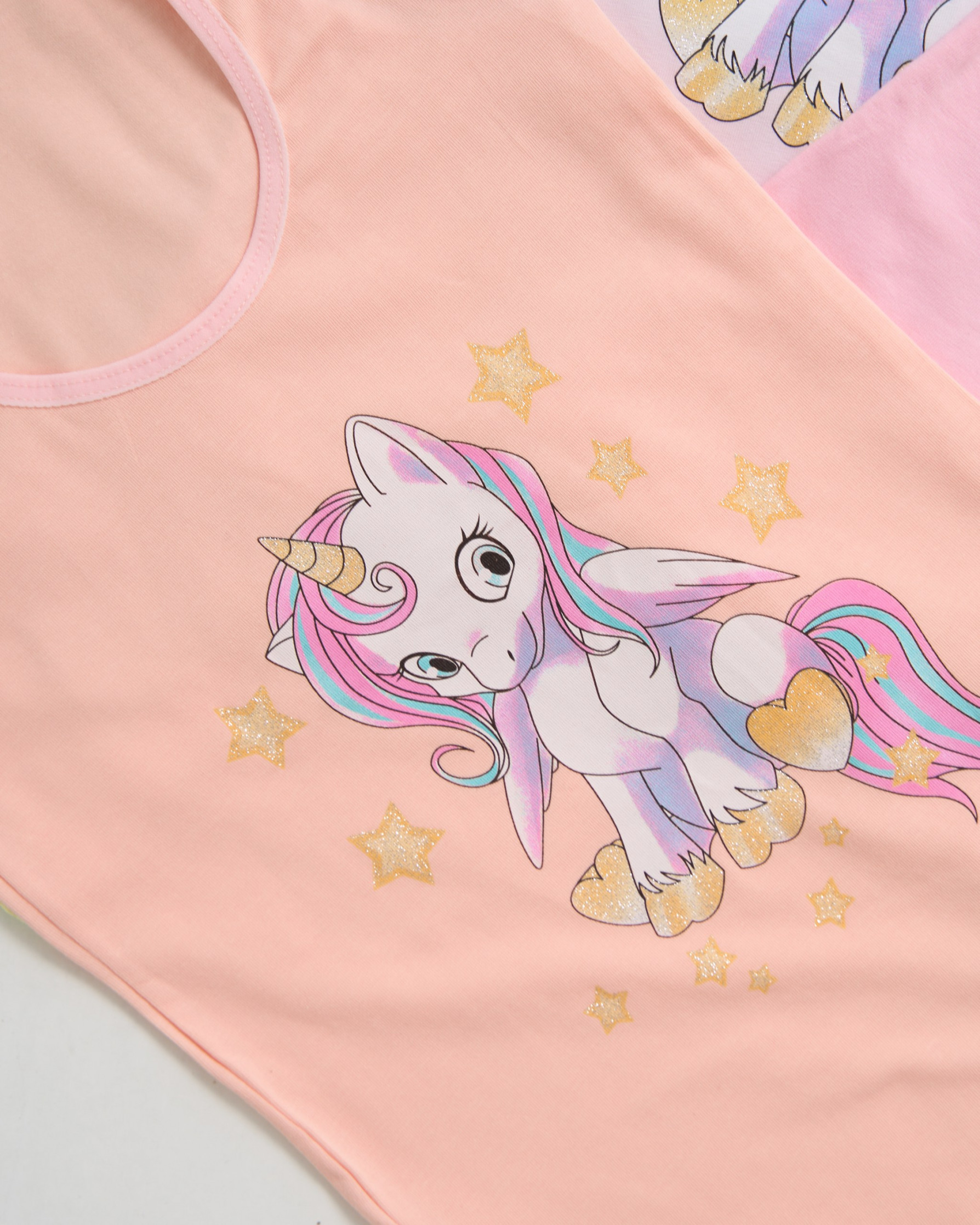 Майка на дівчинку широка бретель - Єдиноріжка