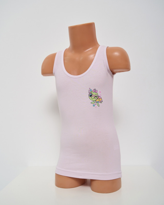 Майка на дівчинку широка бретель - Черепашки