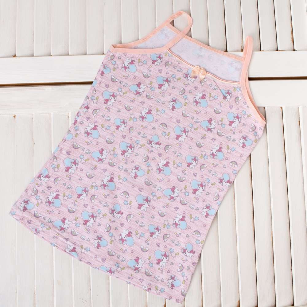 Майка на дівчинку з тонкою бретеллю - Единорожки