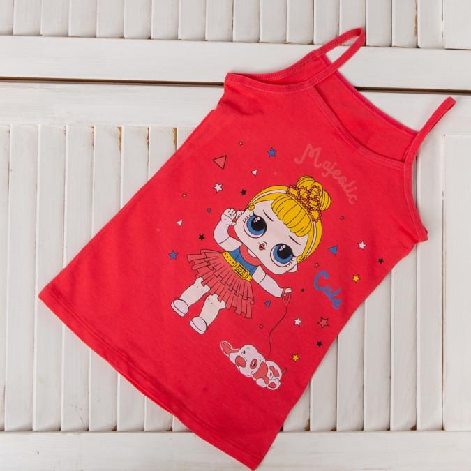 Майка на дівчинку з тонкою бретеллю - ляльки Lol