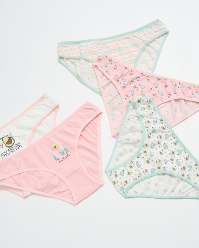 Трусики жіночі Avocado Love - пастельний мікс