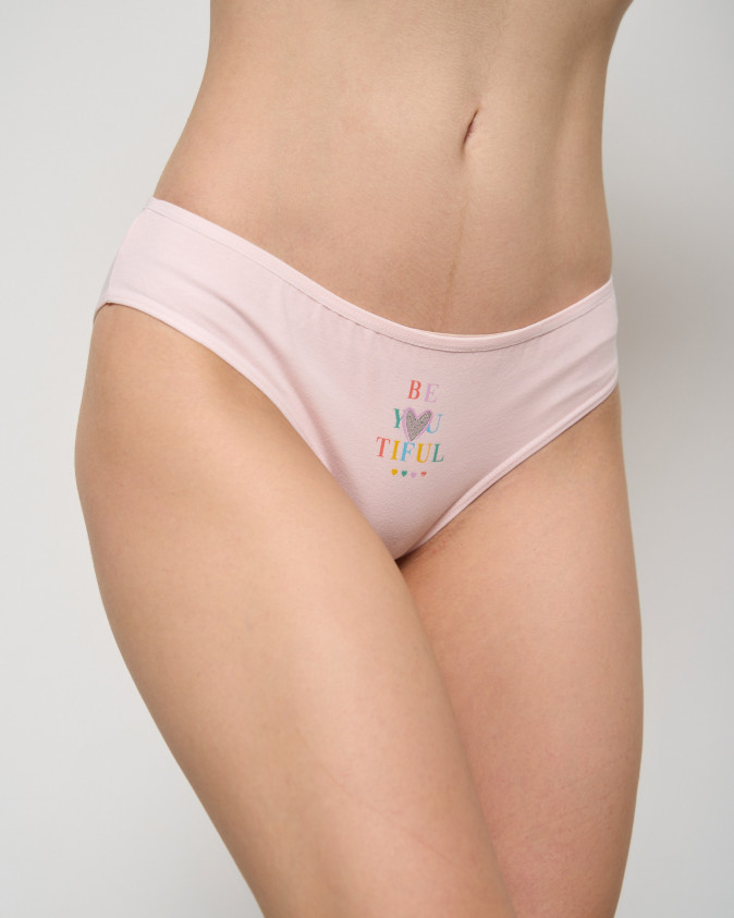 Светлые хлопковые женские трусики - Beаutiful