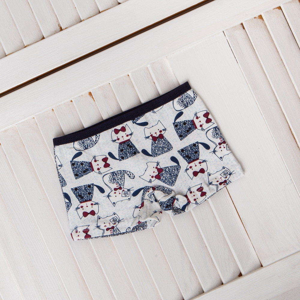 Шортики на дівчинку, темно-сині - Коти