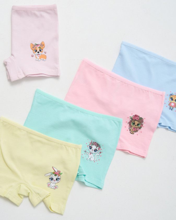 Шортики на девочку детские - милые зверушки