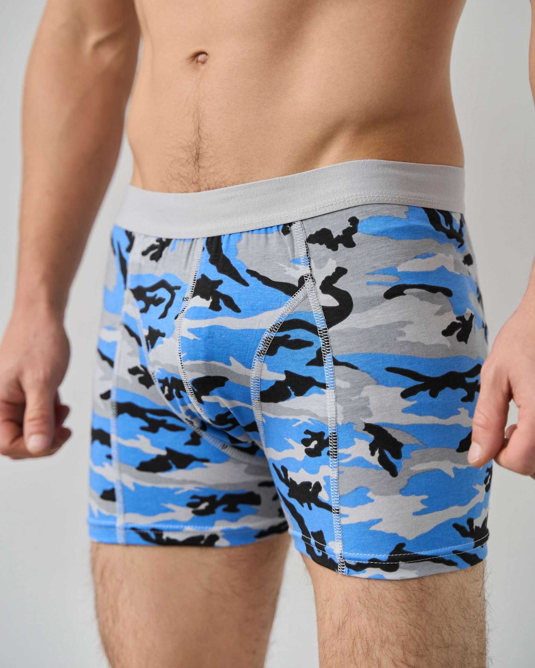 Чоловічі труси-боксери синій мілітарі - Tom John