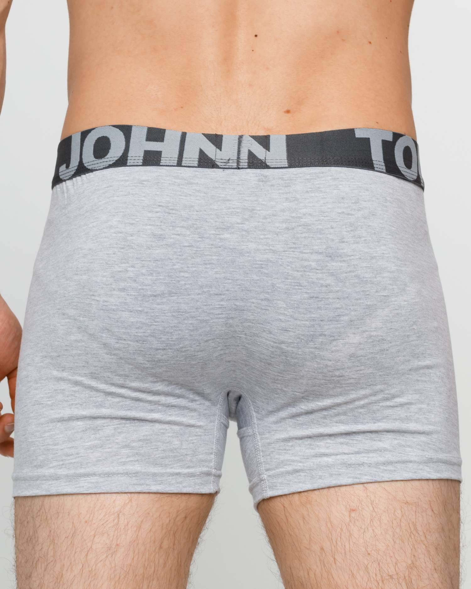 Труси-шорти чоловічі однотонні - Tom John - Сірі