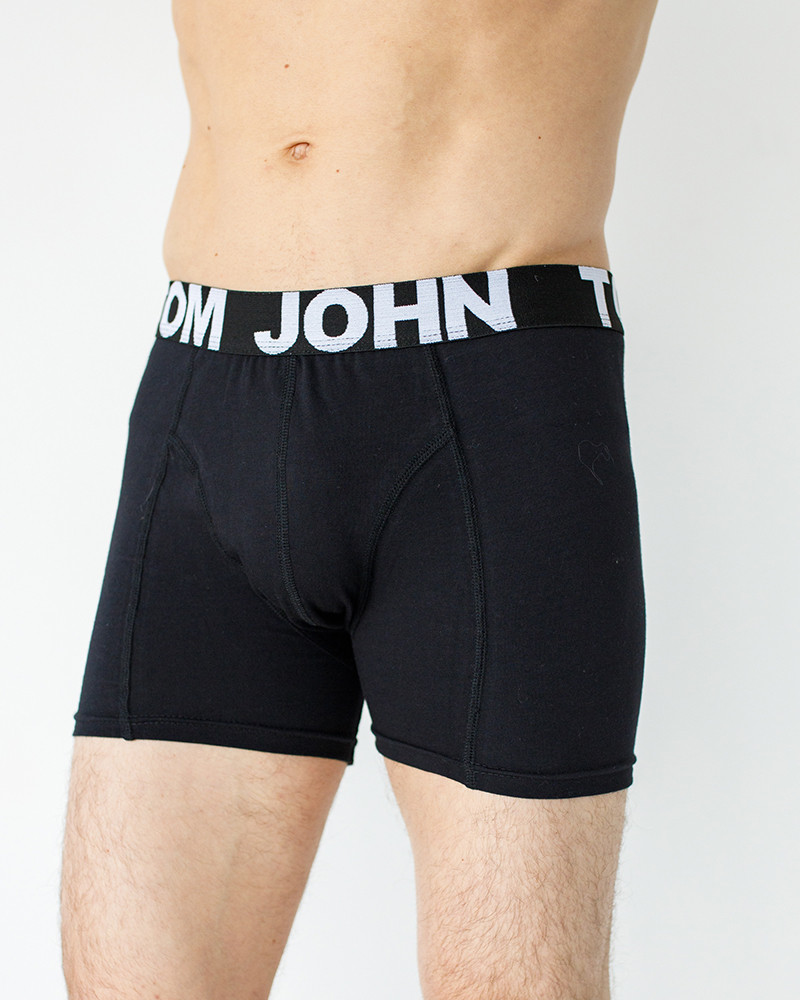 Труси-шорти однотонні чоловічі - Tom John - чорні