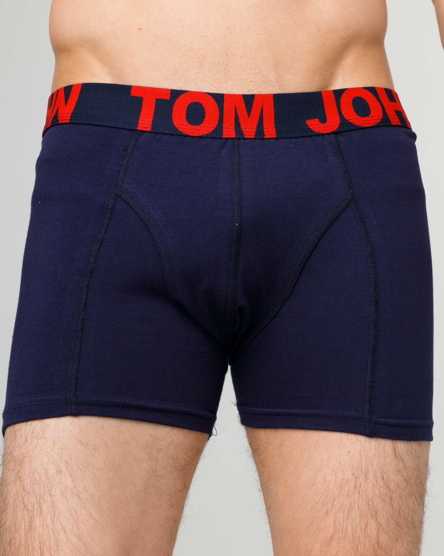 Труси-шорти чоловічі однотонні - Tom John - Темно-сині