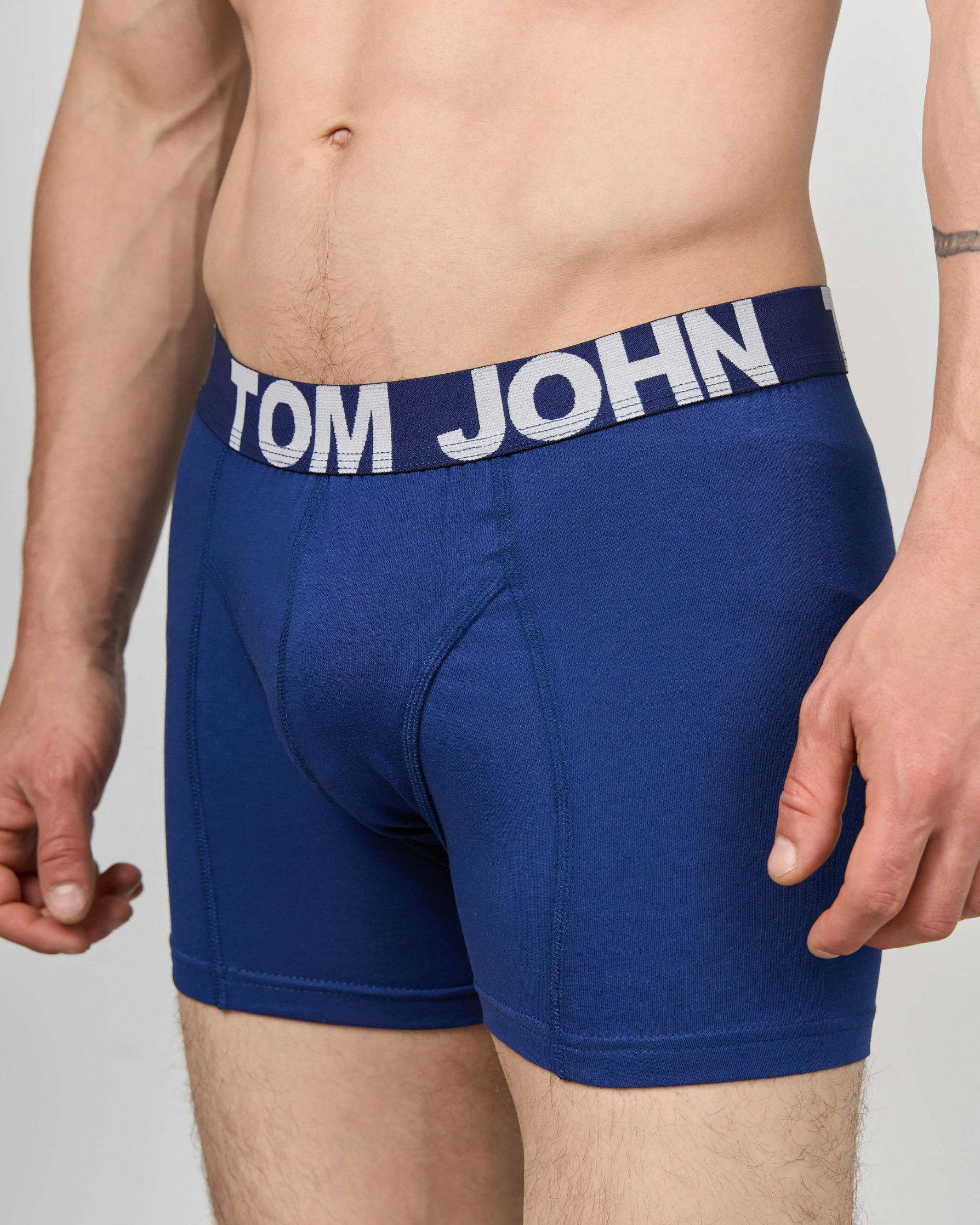 Труси-шорти чоловічі однотонні - Tom John - Сині