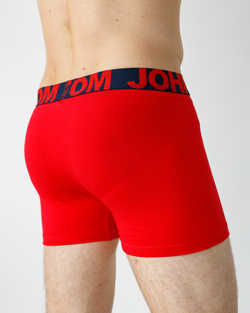 Труси-шорти чоловічі однотонні - Tom John - червоні