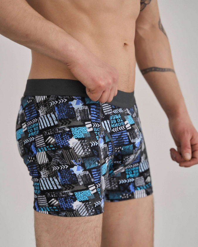 Чоловічі труси-боксери мікс принтів - Tom John