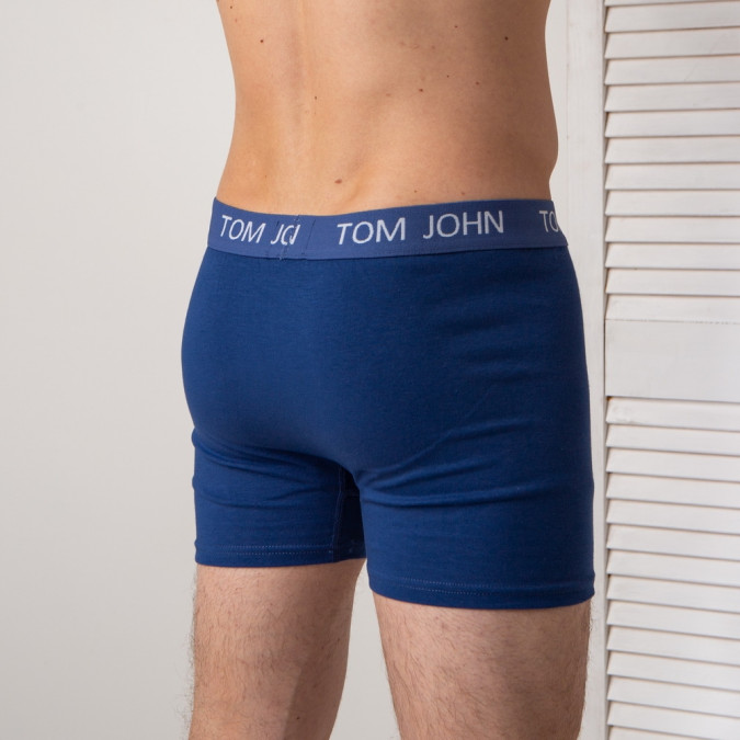 Труси-шорти чоловічі однотонні - Tom John - Джинс