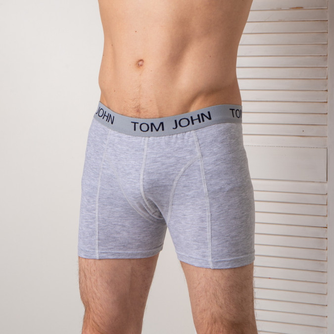 Труси-шорти чоловічі однотонні - Tom John - Меланж