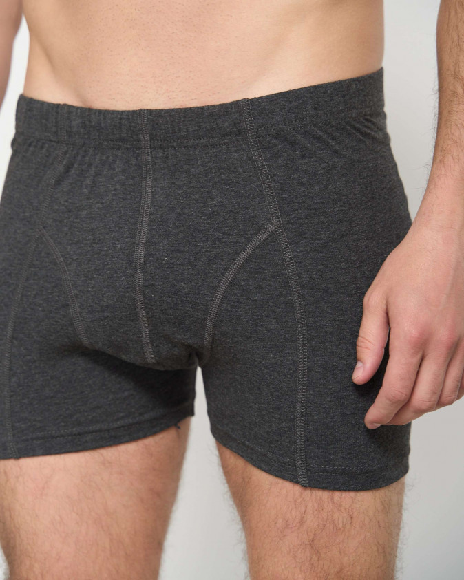 Боксери чоловічі Plus Size - Tom John - Темно-сірий