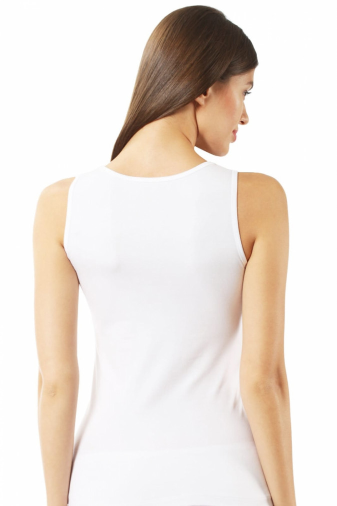 Майка жіноча - широка бретель - Білий