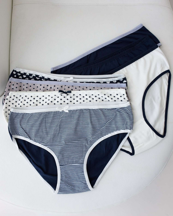 Набір жіночих трусиків тижневок Plus Size - 7 шт. - 24495