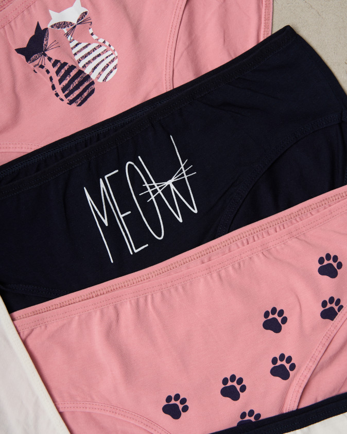 Набір жіночих трусиків неделек Plus Size - 7 шт. - 24725