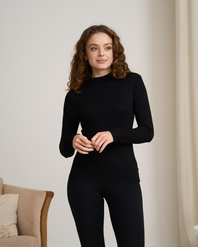 Женская вискозная водолазка Ozkan - невысокая горловина