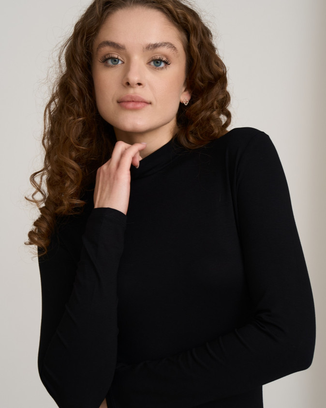 Женская вискозная водолазка Ozkan - невысокая горловина