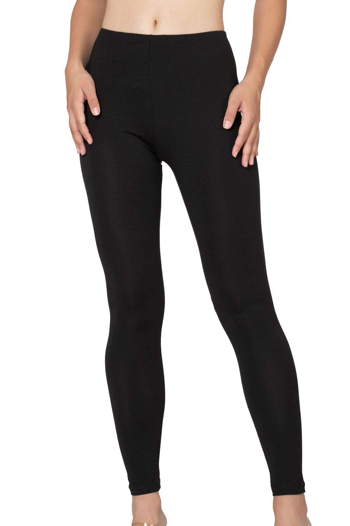 Лосины женские эластичные - Тенсель - Чёрные