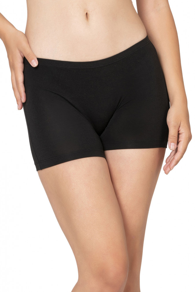 Жіночі еластичні міні-боксери Чорні - Тенсель