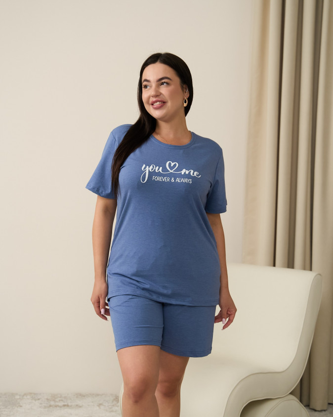 Комплект футболка і шорти - Plus size - You me