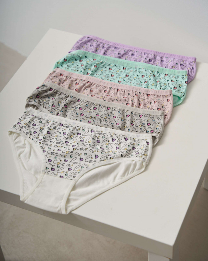 Женские трусы Plus Size с надписью Love me