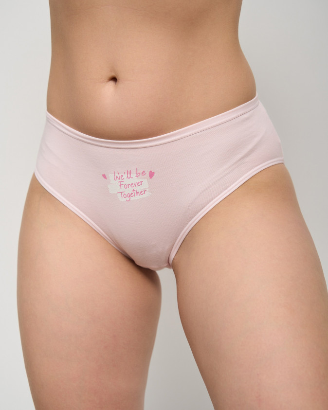 Жіночі трусики Plus Size - мікс із написом