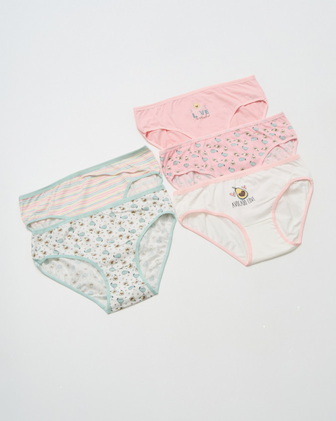 Жіночі трусики Plus Size Avocado Love - пастельний мікс