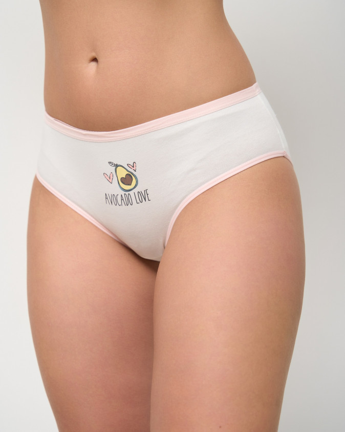 Жіночі трусики Plus Size Avocado Love - пастельний мікс