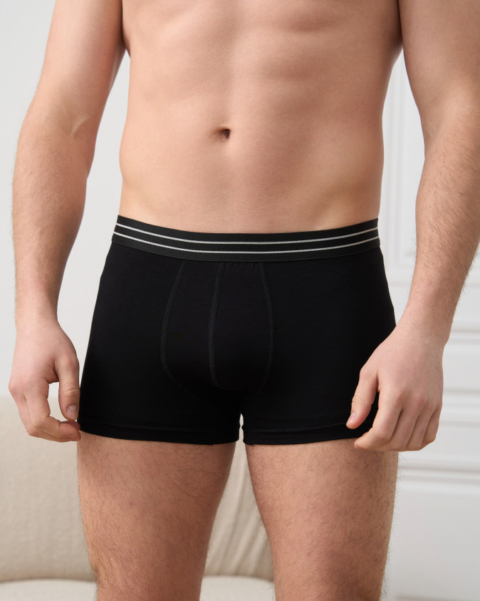 Чоловічі труси-боксери чорні - Бамбук