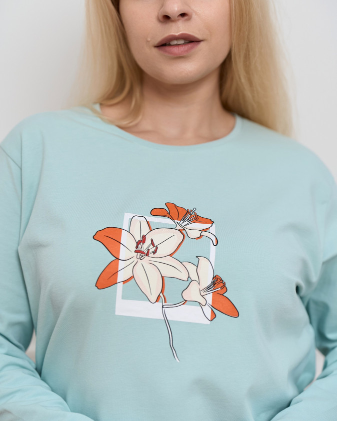 Комплект жіночий Plus Size зі штанами - Лілії