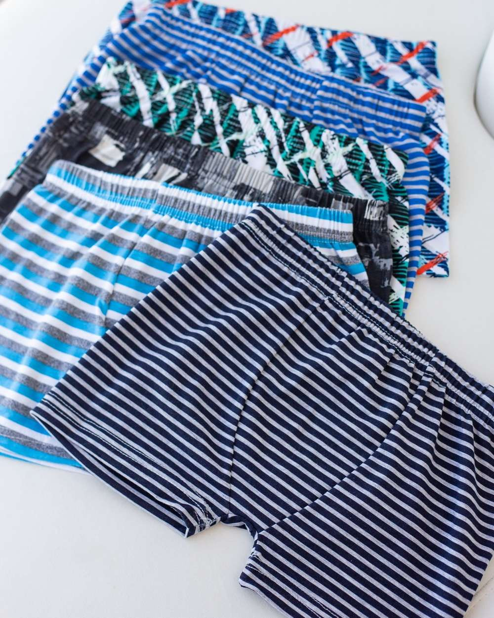 Подростковые боксеры на мальчика - полосатый микс