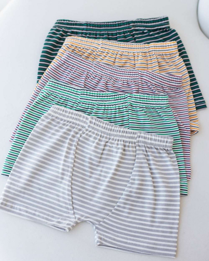 Шортики на хлопчика - кольорові смужки