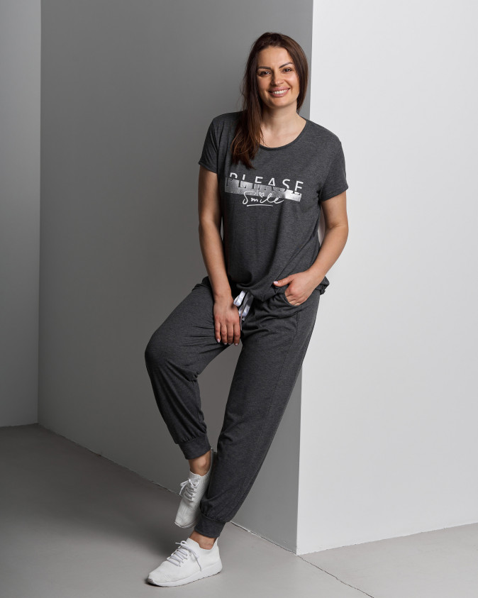 Батальний комплект зі штанами і футболкою - Please Smile
