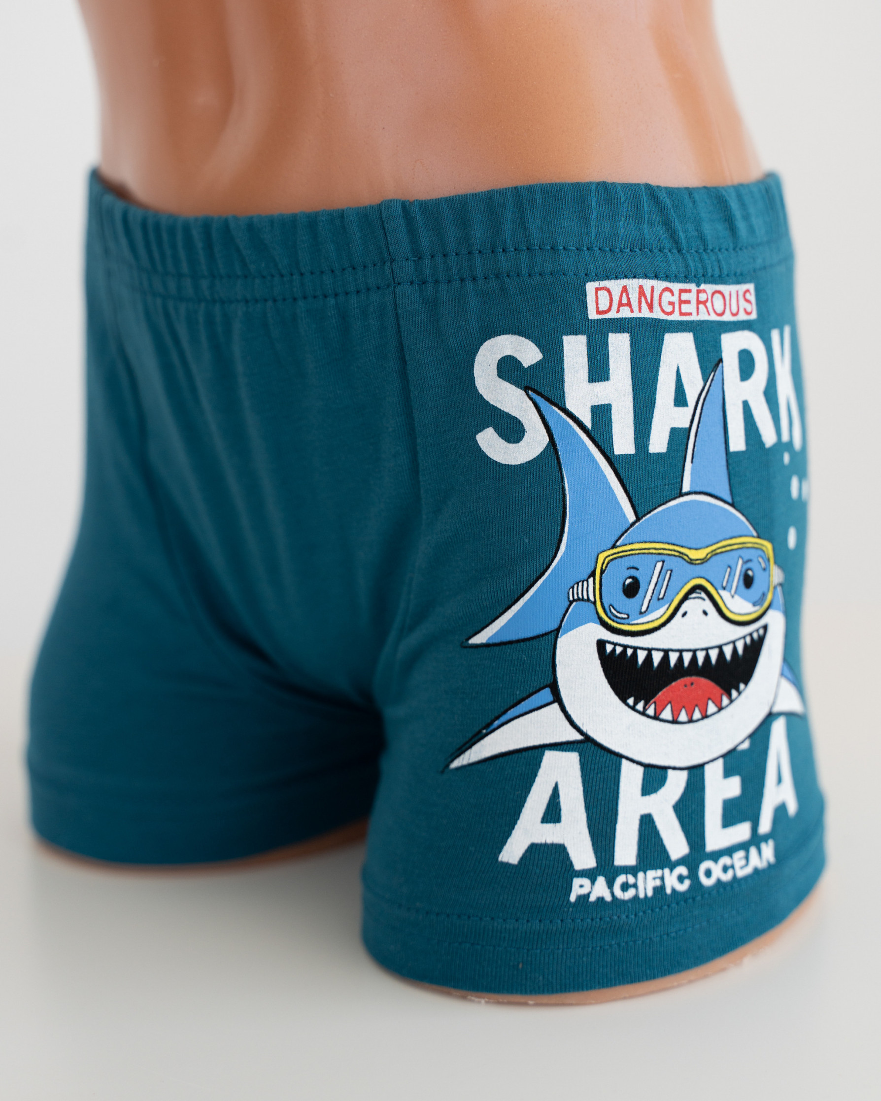 Боксеры детские однотонные - Акула