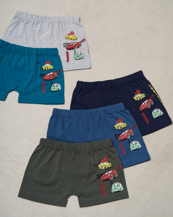 Боксеры подростковые однотонные - 3 машинки