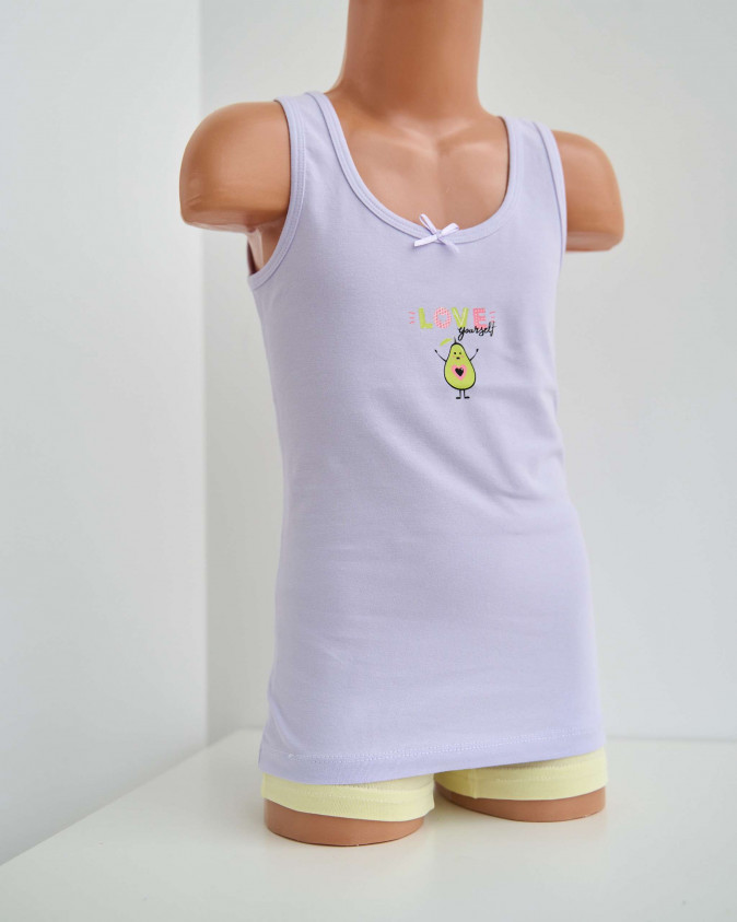 Майка на дівчинку, широка бретель - різнокольоровий мікс