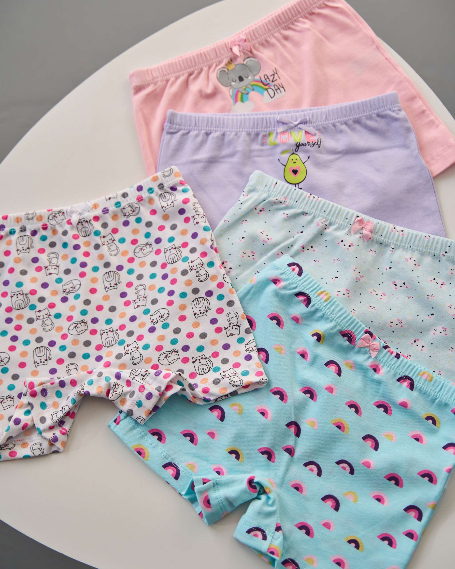 Шортики дитячі на дівчинку - Різнокольоровий мікс