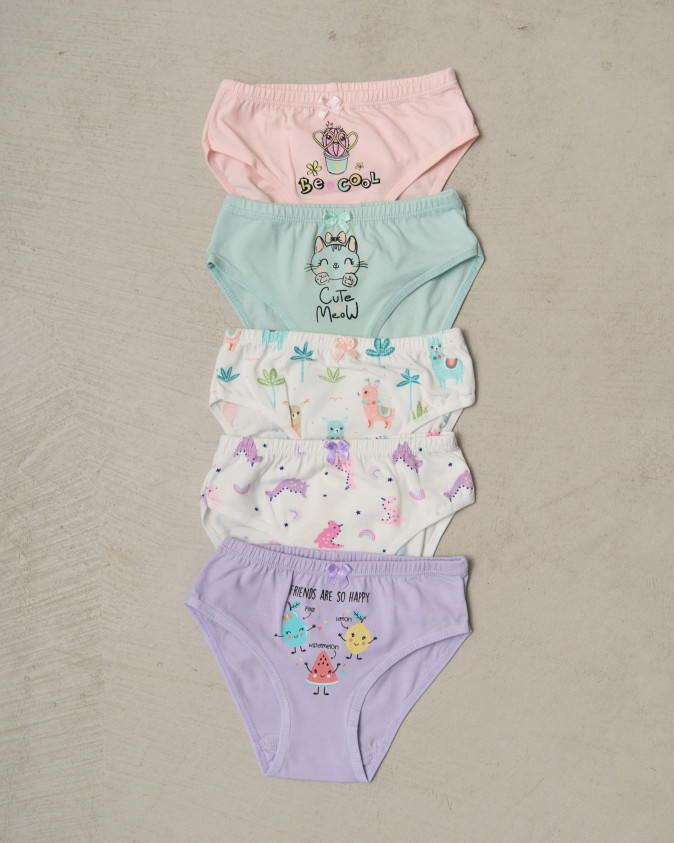 Дитячі трусики на дівчинку - 5 кольорів