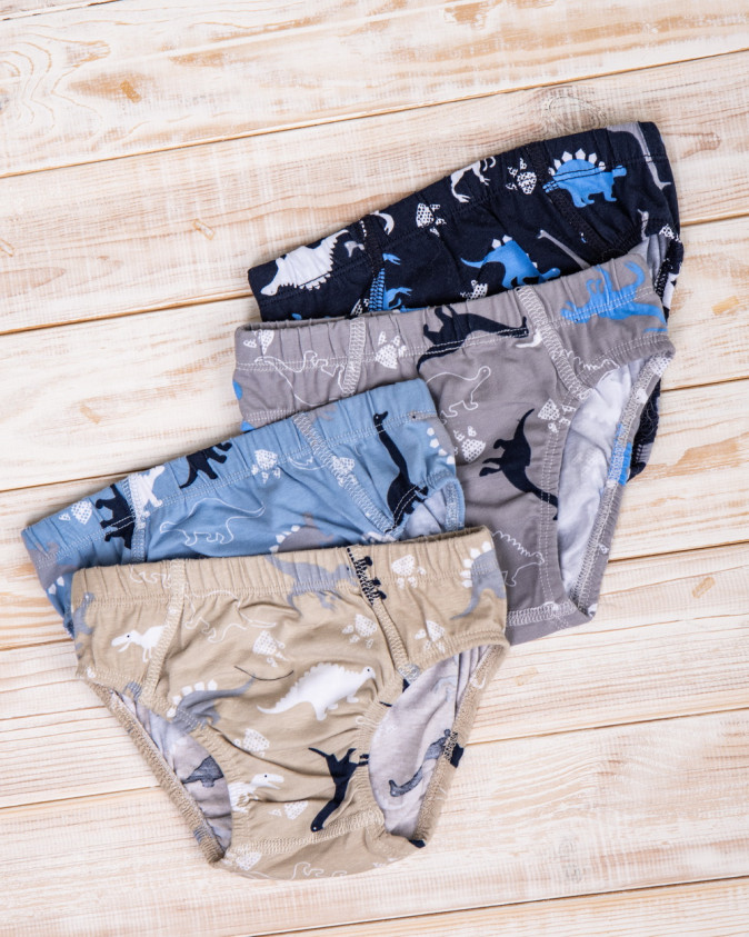 Підліткові трусики на хлопчика - мікс з динозаврами