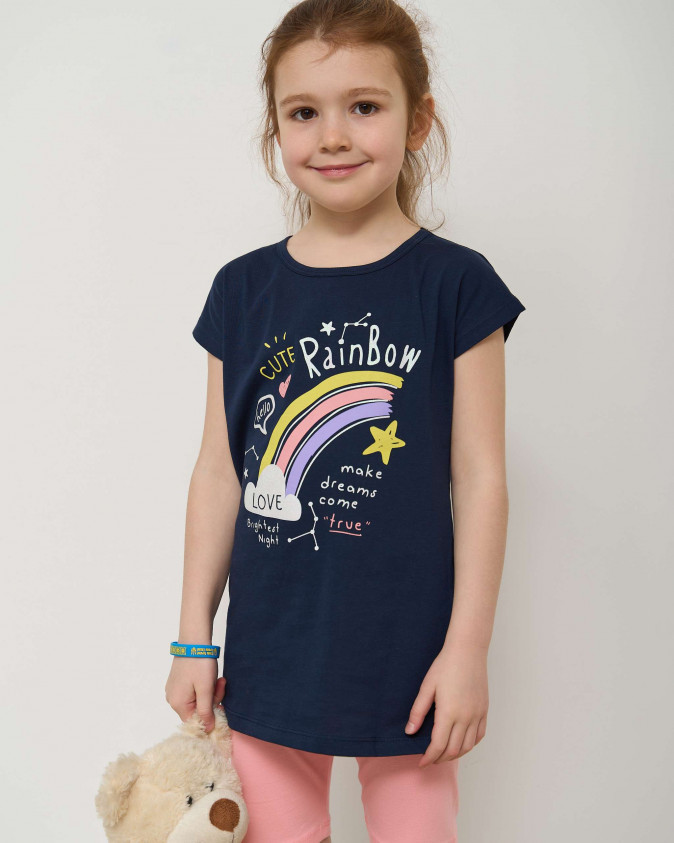 Комплект для дівчинки з шортами Веселка - Ozkan