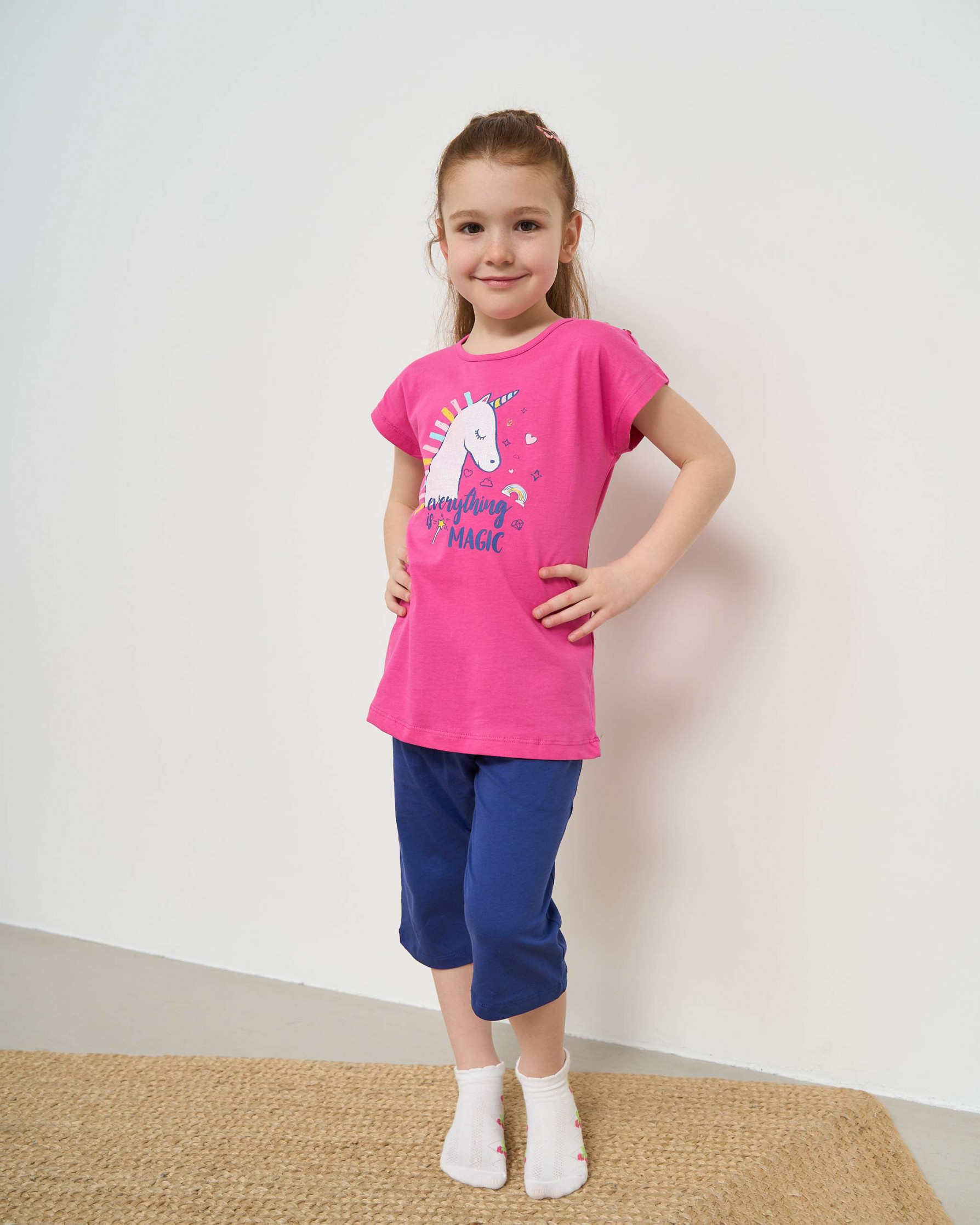 Комплект для дівчинки з капрі Єдиноріг - Ozkan