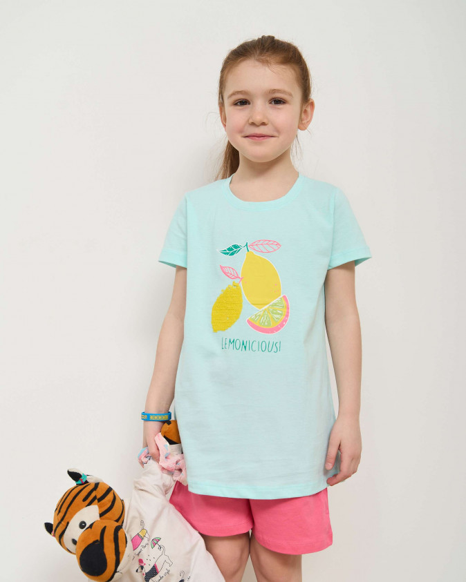 Комплект для дівчинки з шортами Лимони - Ozkan