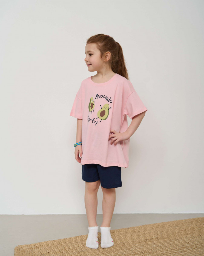 Комплект для дівчинки з шортами Авокадо - Ozkan