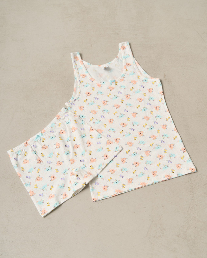Комплект для дівчинки майка+шортики - Єдиноріжки